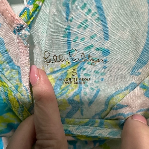 Lilly Pulitzer Kristen Top Urchin Pink Vitamin Sea Size Small EUC - Picture 4 of 4